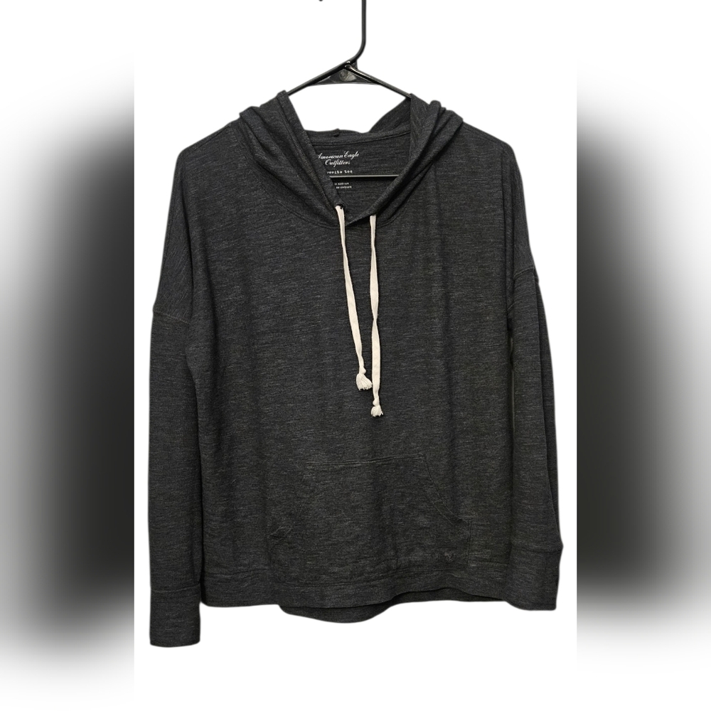 Women's Gray lightweight Hoodie by American Eagle Outfitters